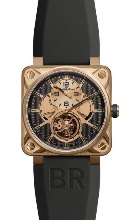 Bell & Ross BR 01 Instrument 01 Tourbillon Pink Gold Carbon